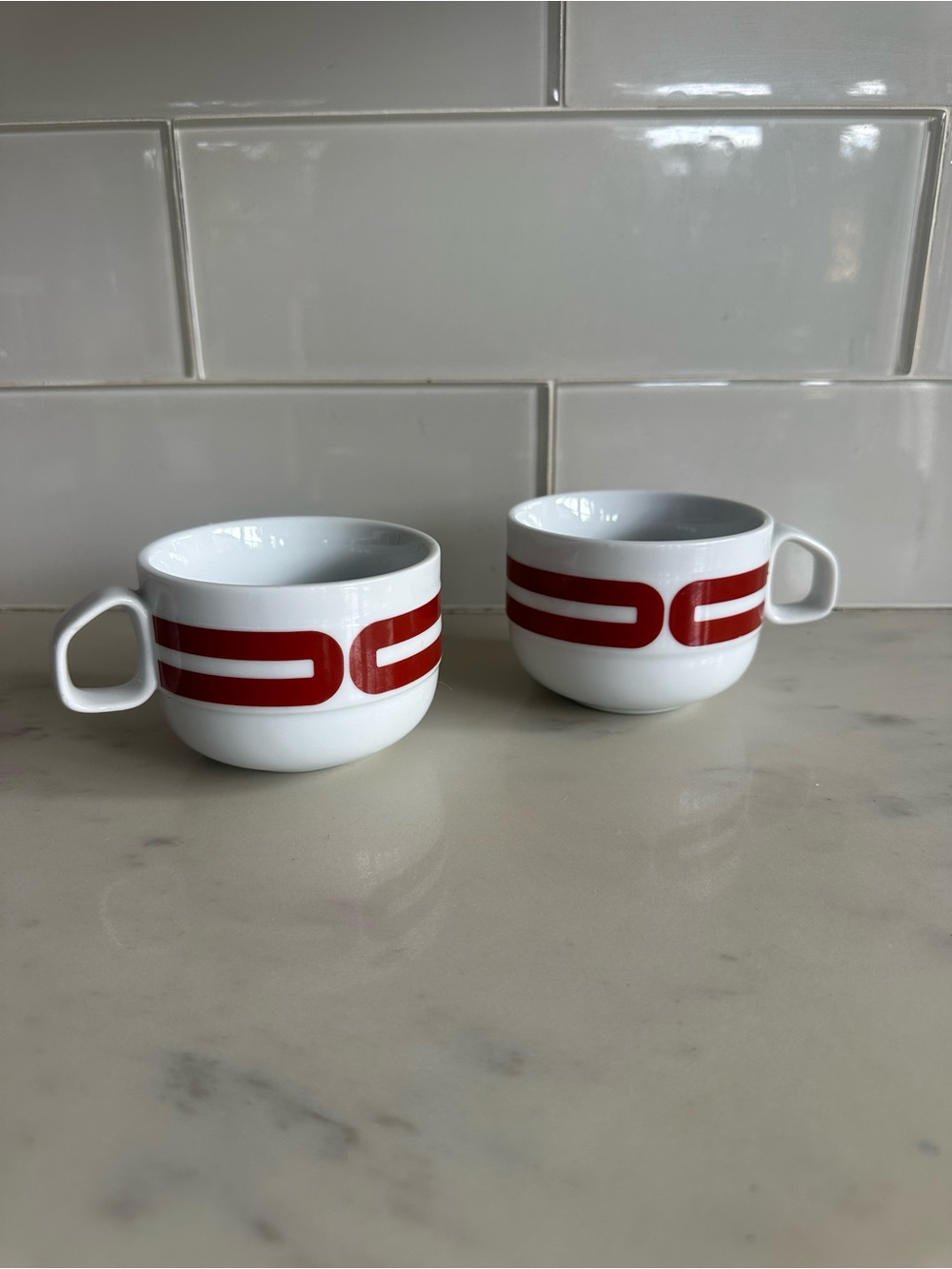 Bob Allen for Mikasa stoneware 1970s coffee mugs